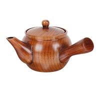 Théière en bois pour cuisinière à percolateur à café avec infuseur Théière classique chinoise Service à thé de cuisine asiatique Théière GongFu Poignée latérale Mini théière de bureau pour thé en vrac
