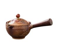 Théière en céramique - Distributeur de thé chinois avec théière en céramique vintage | Machine à thé en céramique vintage rotative à 360 °, machine à thé design double couche de 160 ml avec poignée