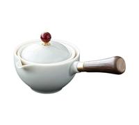 Théière en céramique - Distributeur de thé chinois avec théière en céramique vintage | Machine à thé en céramique vintage rotative à 360 °, machine à thé design double couche de 160 ml avec poignée