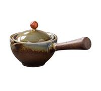 Théière en céramique - Distributeur de thé chinois avec théière en céramique vintage | Machine à thé en céramique vintage rotative à 360 °, machine à thé design double couche de 160 ml avec poignée
