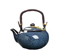 ThéIèRe En CéRamique Ensemble théière vintage avec support, théière de 650 ml, bouilloire chauffante et bar à samovar.(Color-02)