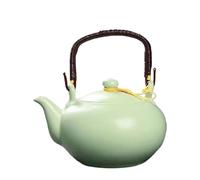 ThéIèRe En CéRamique Ensemble théière vintage avec support, théière de 650 ml, bouilloire chauffante et bar à samovar.(Color-04)