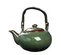ThéIèRe En CéRamique Ensemble théière vintage avec support, théière de 650 ml, bouilloire chauffante et bar à samovar.(Color-05)