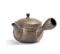 Théière en céramique TEANAGOO avec infuseurs pour thé vrac | Grandes théières poignée latérale/Kyusu japonais(21 oz) avec infuseur | Théières chinoises Ensemble porcelaine VP-8 Bronze brun