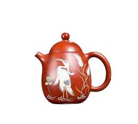 Théière en Céramique Théière en argile violette de 170ml, Pot fait à la main, minerai brut, boue, bouilloire, service thé Zisha, théière, cafetière Porcelaine