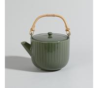 Théière en céramique verte 15x14.7x18.5cm Vert