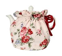 Théière en coton vintage à motif floral - Couvre-théière décorative - Confortable avec coussin isolant - Pour femme au foyer, amie, maman