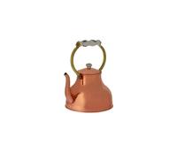 Théière en cuivre avec poignée porcelaine 1,5L - Chauffage rapide design élégant
