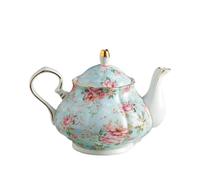 Théière en émail avec poignée, bouilloire en porcelaine, cafetière à fleurs antique, bouilloire à thé de style vintage for la maison, le restaurant, le thé de l'après-midi, le goûter, la décoration de