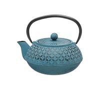 Théière en fonte 1L Flower - Bleu - H 18 cm