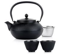 Théière en fonte avec infuseur 1 l + 2 tasses 60 ml 4 pièces