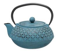 Théière en fonte 1L Flower - Bleu - H 18 cm Bleu G