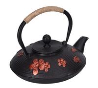 Théière en fonte, bouilloire à thé japonaise bouilloire à thé en fonte infuseur Pot bouilloire à thé japonaise pour cuisinière (0.9L)