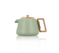 Théière En Fonte Céladon Avec Couvercle En Bois 1l Vert