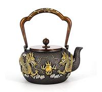 Théière en Fonte Fonte Pot Théière Fonte Main Pur Fer Japonais Pot à thé 1300 ML (Couleur : Cast Iron, Size : 1300ml)