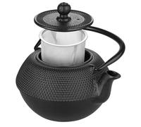 Théière en fonte noire de 0,72 l au design élégant, idéale pour préparer des infusions. Conçu pour : usage quotidien et cérémonies.