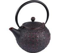 Théière en fonte Octo noire avec filtre inox 1 litre Table passion