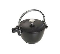 Théière en fonte - Staub - Ronde - Noir - Élégante - Conservation de chaleur