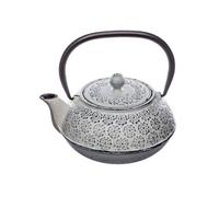 Generique Théière en fonte - BLANC 1 L - Filtre amovible - Compatible tous feux sauf gaz