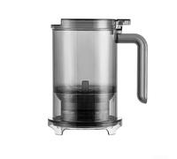 Théière en forme de feuille de grande capacité avec filtre amovible en maille fine pour thé en vrac, tisane, tasses, théières et épices (noir transparent)