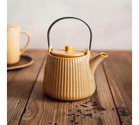 Theiere en grès + filtre Tiao 1 L Jaune