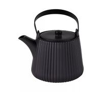 Theiere en grès + filtre Tiao 1 L noir matt
