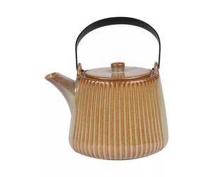 Theiere en grès + filtre Tiao 1 L vert orange