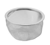 Théière en métal argenté, diamètre 80 mm, filtre à épices pour feuilles de thé