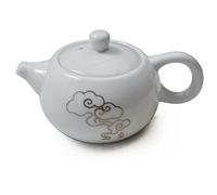 Théière en porcelaine, théière chinoise blanche de 170 g Gongfu (nuages aussi)