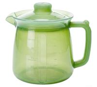 Théière en silicone 750 ml robuste - Carafe isolée sous vide pour boissons chaudes - Design étanche portable à double paroi pour la maison et les fêtes (vert)