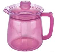 Théière en silicone 750 ml robuste - Carafe isolée sous vide pour boissons chaudes - Design étanche portable à double paroi pour fête à la maison (violet)