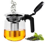 Théière en verre 1500 ml avec infuseur à thé, théière en verre, théière avec infuseur, pour sachets de thé en vrac, café
