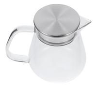 Théière en Verre 650ml Infuseur, Transparente, Noël, Service du Thé | Acier Inoxydable, Prise Facile, Surface Lisse, Infusion Visible, pour Feuilles Classiques ou Fleurs, Maison, Bureau