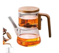 Théière en verre à haute température - Bouilloire à infuseur à thé transparent feuilles de thé en vrac, Théière en verre épais résistant à la chaleur | Pot de préparation de thé premium résistant