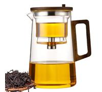 Théière en verre avec groupe infuseur amovible, théière en verre pour séparation de l'eau - Bouilloire à thé amovible pour groupe infuseur | Ensemble théière à feuilles florissantes et lâches pour