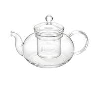 Théière en verre avec infuseur amovible, bouilloire en borosilicate compatible plaque de cuisson, pour thé fleuri et thé en vrac, résistante à la chaleur, maison bureau, 3,5 x 2,8 in, 9 x 7 cm