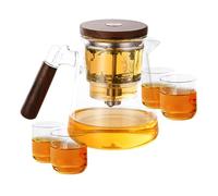 Théière En Verre Avec Infuseur, Le Pot Harmony, Théière Magique Enchantipot, Théière Enchanti, Théière À Filtre Résistant À La Chaleur, Bouilloire À Thé En Verre Pour Salon De Thé D'entreprise À