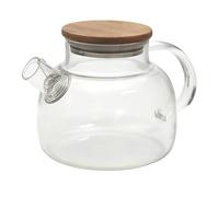 Generique Théière Home Deco Factory Verre Acacia 90 cl Transparent et Marron