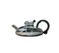 Théière en verre de qualité supérieure Avec infuseur amovible Théière multifonctionnelle résistante à la chaleur Pour thé en vrac et boissons chaudes(Gray teapot)