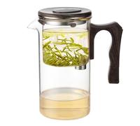 Théière en verre - Infuseur à théière | Théière amovible en vrac, théière isolée résistante à la chaleur, design moderne, infuseur en maille fine, poignée à induction électrique pour thé vert, thé