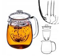 Théière en verre - KADAX - 600ml - Infuseur polyvalent - Résistante aux rayures - Haute résistance thermique
