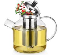 Théière en verre résistant à la chaleur avec infuseur 1,2 l