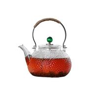 Théière en verre résistant à la chaleur de 700 ml pour infusion de thé, théière avec infuseur Gaiwan PU Erh (vert)