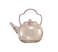 ThéIèRe En Verre Rose Transparent Borosilicate Avec Anse Forme Vigne CréAtive Convient Pour Thé Jus Café Passe Au Lave-Vaisselle