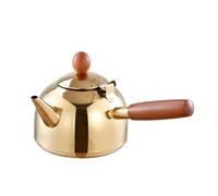 Théière en vrac moderne en acier inoxydable - Théière Kung Fu - Théière simple pour la maison - Poêle électrique en céramique - Bouilloire d'extérieur avec poignée - Théière multifonction (A)