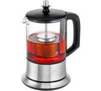Bouilloire electriques - Bouilloire électrique - Profi Cook PC-TK 1165 - Bouilloire 2 en 1 - à thé et à l'eau - Commandes Tactiles - 1100 Watts - Capacité de 0,5 Litres - Couleur Argent