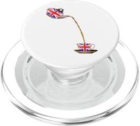 Théière et Tasse à thé Drapeau du Royaume-Uni Union Jack PopSockets PopGrip pour MagSafe
