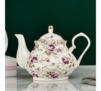 Théière européenne en Porcelaine de 400ML, Service à thé Anglais de l'après-midi, théière en Porcelaine, cafetière résistante à la Chaleur