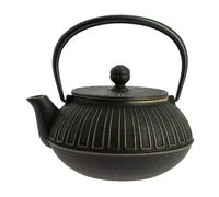 Théière fonte kiku noir-doré 650 ml