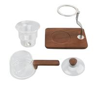 Théière goutte à goutte automatique, ensemble de théière en verre, système de filtrage magnétique, grande capacité 350ml, Design élégant fabriqué à la main pour les amateurs de